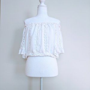 LF Millau  Cropped Peasant Top